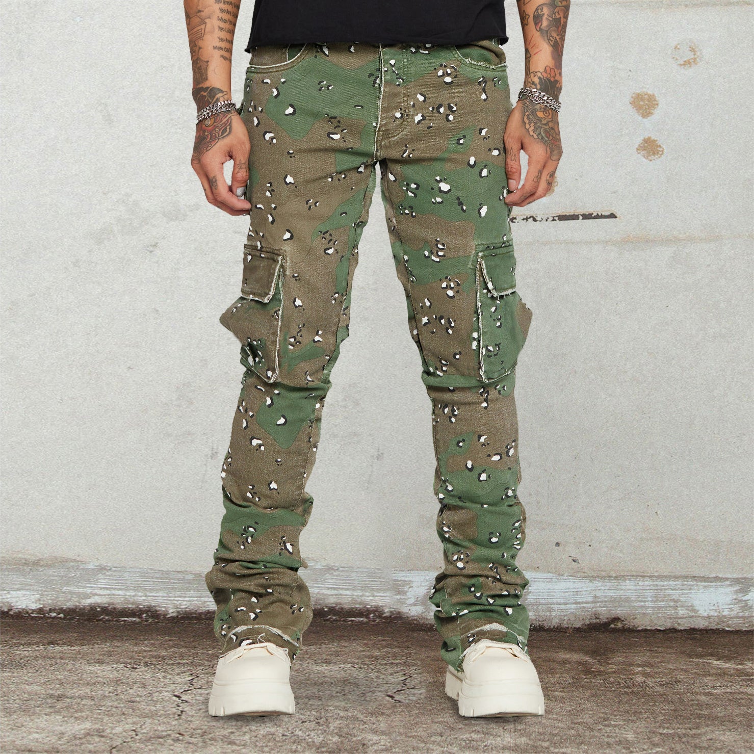 Street Hip Hop Retro Oversized Cargo Jeans