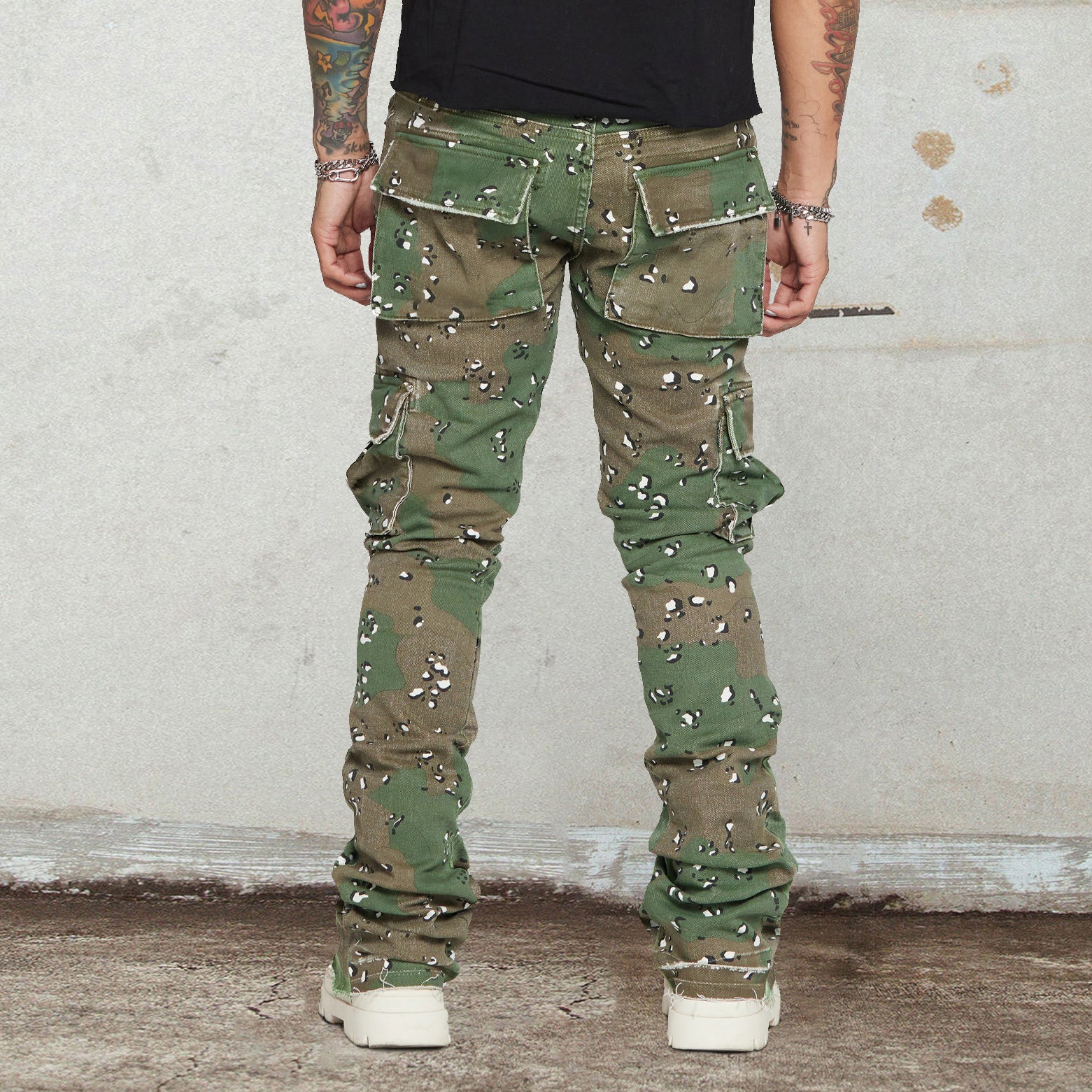 Street Hip Hop Retro Oversized Cargo Jeans
